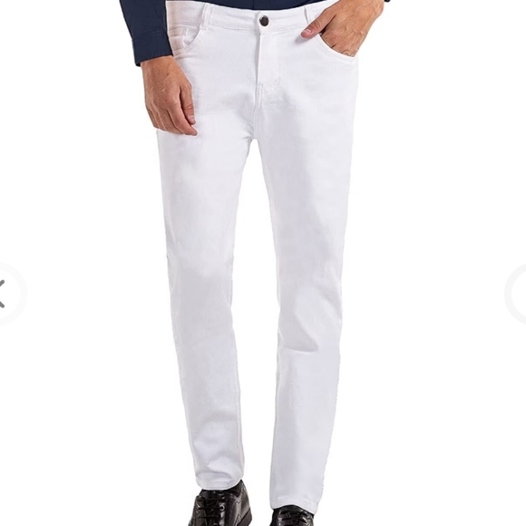 NWT HeyfaneeHeyfanee Mens Slim Fit Jeans Skinny Stretch Denim Pants 34W - Picture 2 of 10